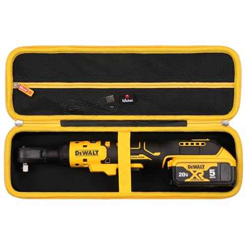 Mchoi Hard Portable Case Fits for DEWALT ATOMIC 20V MAX* Cordless Ratchet (DCF513B)/ (DCF510B), Case Only