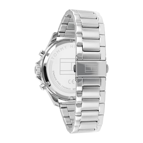 Tommy Hilfiger Analogue Multifunction Quartz Watch for Men with Silver Stainless Steel Bracelet - 1791718