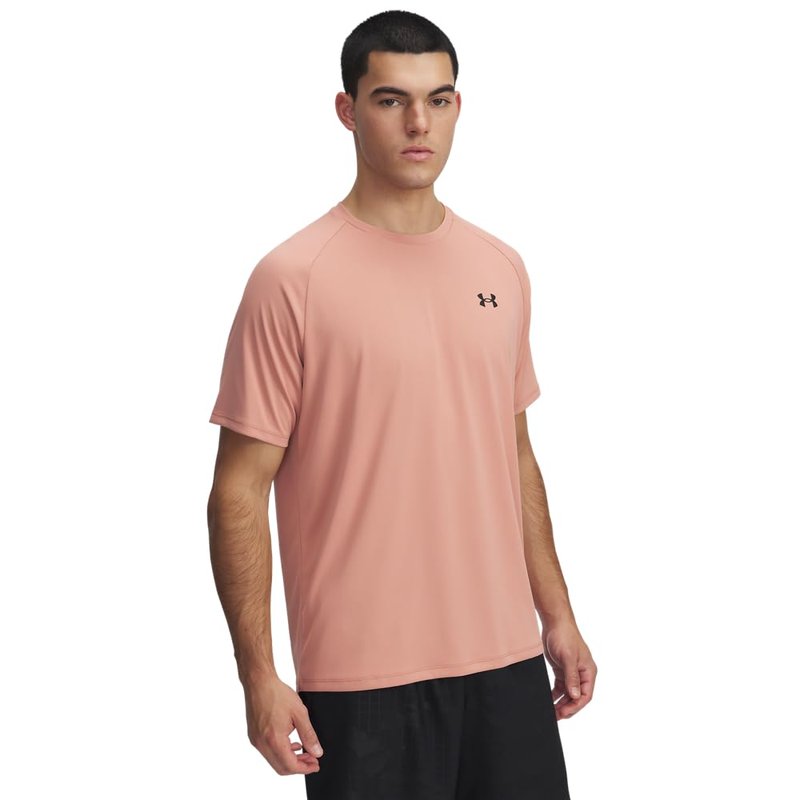 Under Armour Men's Tech 2.0 Short-Sleeve T-Shirt, (696) Canyon Pink / / Black, Large