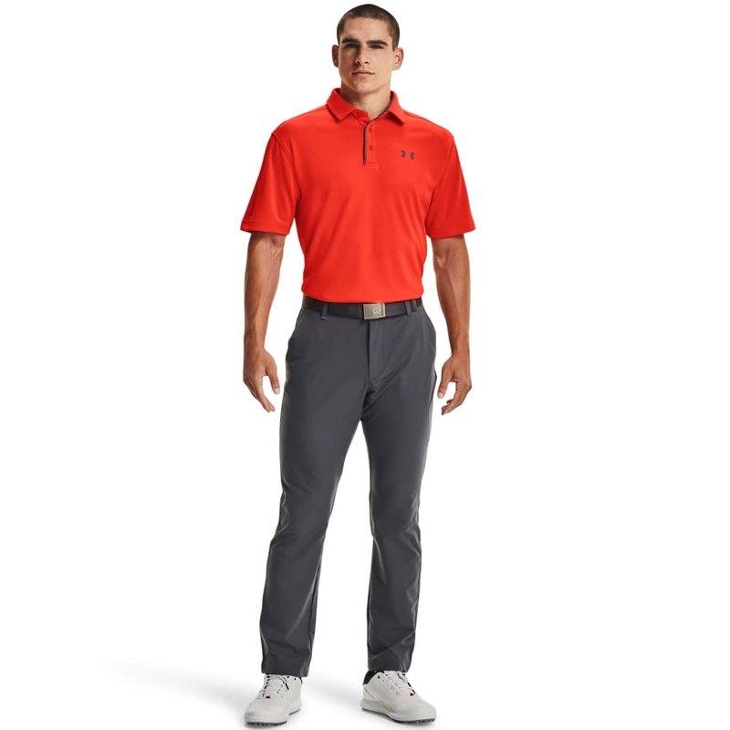 Under Armour Men's Tech Golf Polo, Phoenix Fire (296)/Pitch Gray, 3X-Large