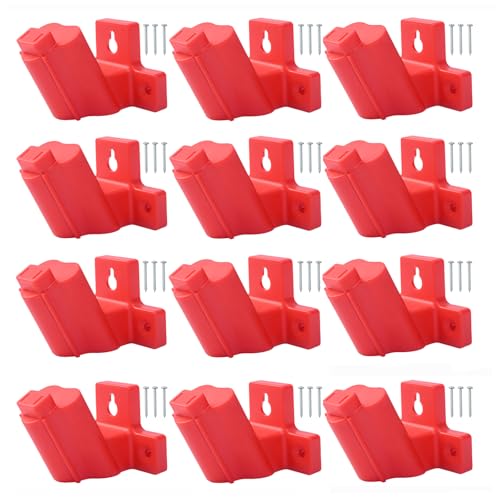 12 Pack Tool Holder for Milwaukee Drill M12 12V,Wall Mount Plastic tools Storage with 32 Screws for Power Tool Storage
