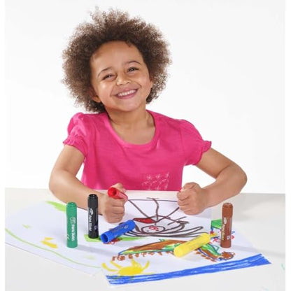 Paint Pop - Paint Sticks For Kids - 20 Pack Assorted Colours & Fun Storage Tub - Twist & Paint, Mess-Free, Fast Drying Action, Easy Clean Up, Vibrant Colours, Multi-Surface