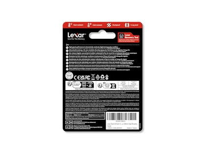 Lexar 128GB SD Card SILVER, Up to 205MB/s Read, 140MB/s Write, SDXC UHS-I Memory Card, Class 10, U3, V30, SD Card for Professional Photographers, Videographers, Enthusiasts