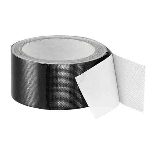 PATIKIL Awning Repair Tape 8m x 5cm Waterproof Canvas Tape High Adhesive Tear Repair Patch Kit for PVC Tarpaulin Tent Awning Fabric RV Sail Boat Cover, Black (2" x26.24ft)