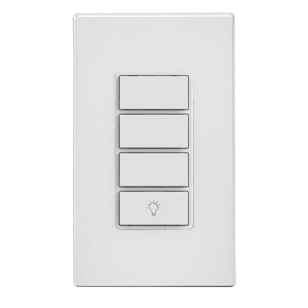 Leviton Decora Smart Switch, Wi-Fi 2nd Gen, Neutral Wire Required, Works with Matter, My Leviton, Alexa, Google Assistant, Apple Home/Siri & Wired or Wire-Free 3-Way, D215S-1RW, White