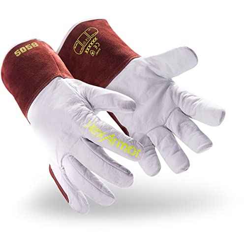 HexArmor High-Heat Resistance HeatArmor 5056IMP, impact protection, A9-level cut-resistant Welding Work Glove