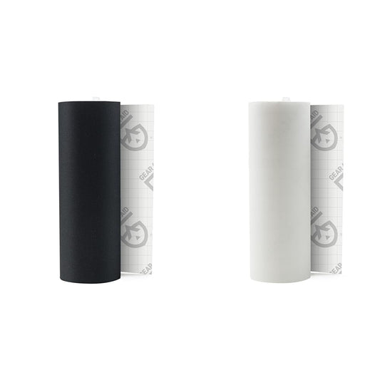 GEAR AID Tenacious Tape 3”x20” Fabric and Vinyl Gear Repair Tape 2 Pack Bundle, Black and Clear