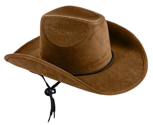 Rubies Faux-Suede Kid's Cowboy Hat for Themed Parties and Halloween, Brown