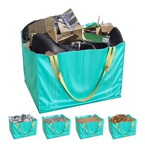 TidyFriend Dumpster Bag 45 Inches, Reusable Yard Waste Bags, Foldable Yard Waste Container, Trash Bag for Trash Management, Multiple Times Use During Renovations, Can Hold Up to 1650 lbs