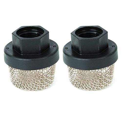 2pcs/Pack 7/8-Inch UNF Inlet Strainer Screen mesh 246385 for 390 Ultra 395 495 Airless Paint Spray Guns, fits for Wagner Spraytech Titan Paint Pumps