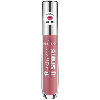 Essence Extreme Shine Volume Lip Gloss, No. 09 Shadow Rose, Nude, Radiantly Fresh, Shiny, Translucent, Vegan, Oil-Free, Alcohol-Free (5 ml)