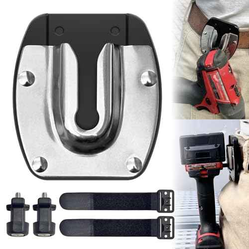 Universal Tool Holster for Tool Belt Accessories, Drill Holder for Power Drill, Impact Driver, or Any Tool with A Handle, Self-Locking Drill Holster, Stocking Stuffers for Men, Women, Husband