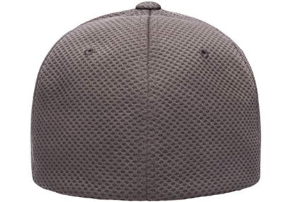 Flexfit Men's Cool & Dry 3D Hexagon Jersey, Dark Grey, Small/Medium