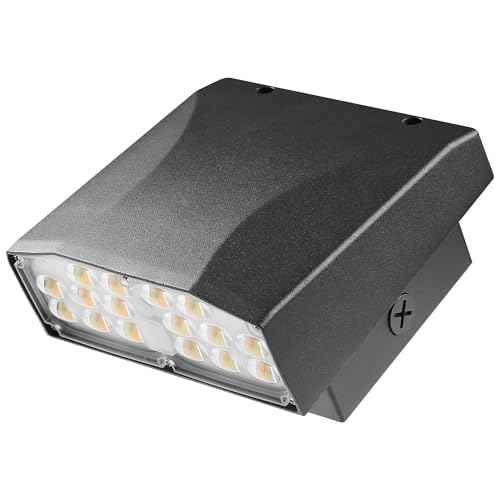 60W Dusk to Dawn LED Wall Pack Light, Photocell Sensor for Outdoor Lights, 3 Wattage Options, 3 CCT Options, Wall Light Security Fixture for Garage, Warehouse 100-277V, ETL Listed (30W)