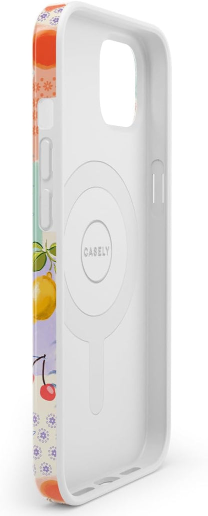 Casely iPhone 14 Case | Fit Check | Neutral Checkerboard | Compatible with MagSafe | Classic Ultra Slim Design