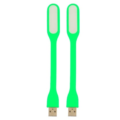Mini Flexible Light, Portable USB Led Reading Night Lamp for PC Laptop Computer Notebook Power Bank - 2 Pack (Black)