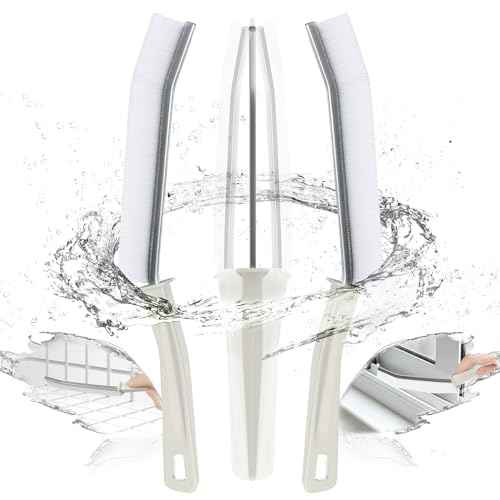 IBB 3PCS Hard Bristle Crevice Cleaning Brush, Small Cleaning Brush for Household Use, Thin & Hard to Reach Gap Cleaning Brushes, Bristled Crevice Brush for Kitchen Sink, Bathroom Tiles & Window Track