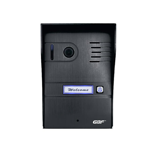 GBF Smart Video Doorbell/Door Phone Intercom System PL963MBL-POE, Weatherproof- HD 1080P Video, Wide Angle, Motion Detection, Local or Cloud Storage., RJ45 Hardwired or WiFi Bridge Connection