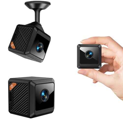 Mini Hidden Camera WiFi Wireless ? Indoor Security Camera with Motion Detection, Night Vision, App Control, SD Card Storage ? Compact Camera for Home, Office, Baby & Pet Monitoring (Wireless)