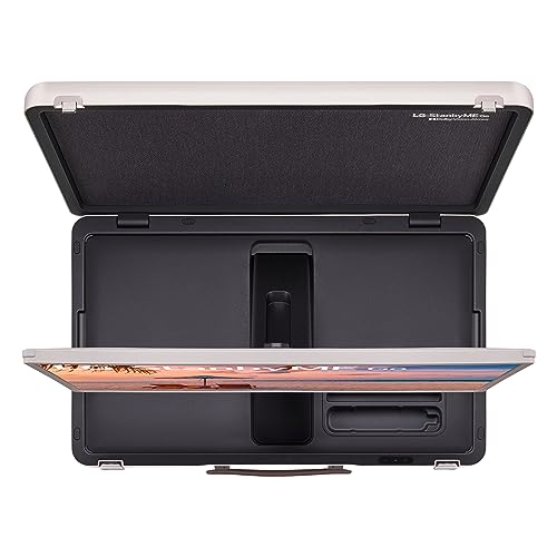 LG 27-Inch Class StanbyMe 1080p-Portable Touch-Screen-Monitor 27ART10AKPL, Built-in Battery, Full Swivel Rotation, 60Hz Refresh Rate, Calming Beige