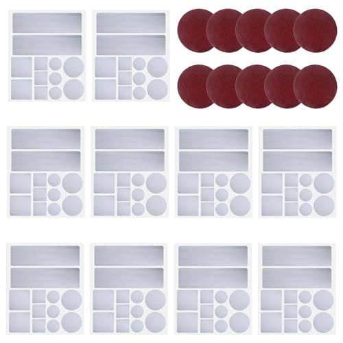 10Pack Professional Aluminum Patch Repair Leaking Kit for Kitchen Cooking Pots Stock Soup Pot and Pans Cookware, Strong High Temperature Resistant Patch for Metal or Plastic Pail Bucket