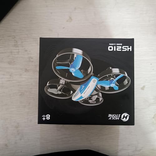 Holy Stone HS210 Mini Drone for Kids and Beginners RC Nano Quadcopter Indoor Small Helicopter Plane with Auto Hovering, 3D Flip, Headless Mode and 3 Batteries, Great Gift Toy for Boys and Girls, Blue