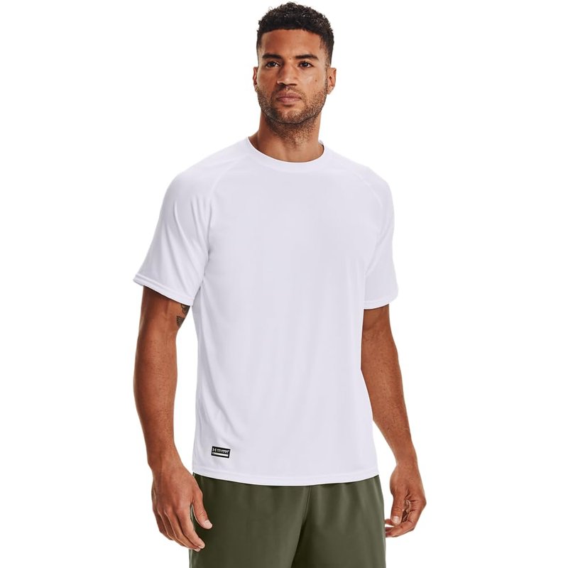Under Armour Men's UA Tactical Tech Short Sleeve T-Shirt LG White
