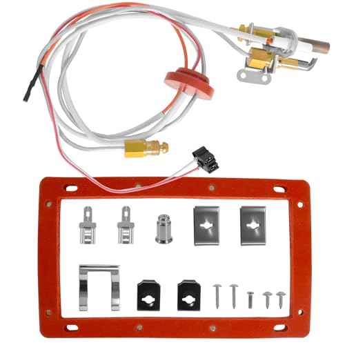 SP20824 Pilot Burner Assembly Kit Replacement SP20754,SP21058,SP21059,SP20800, Compatible for Rheem Ruud and Richmond Water Heater Parts, NG with LP Orifice