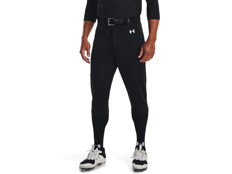 Under Armour Men's Utility Baseball Knicker 22, (001) Black / / White, Medium