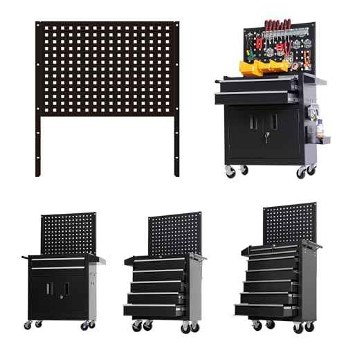 Back Panel for Tool Cart Tool Chest (HGB1235-BK)