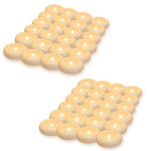 Aignis 48pcs Flameless LED Floating Candles, 120+ Hours Glow Time, 3 Inch Plastic Battery Operated Tealights, Cozy Warm White Light for Romantic Pool/Bathtub/Hot Bath/Wedding Centerpiece Decor