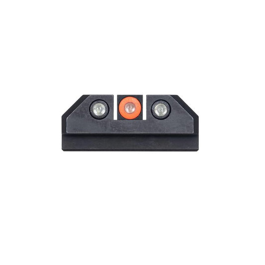Night Fision Tritium Night Sight Set for CZ USA P-10 C/F - Orange Front Ring, Black Rear Rings