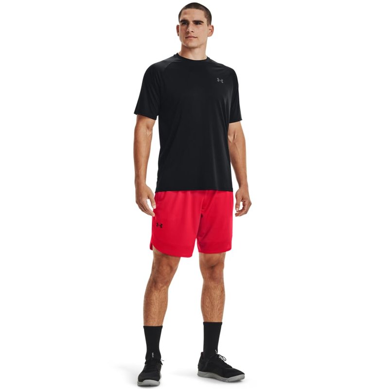 Under Armour Men's Velocity 2.0 Short Sleeve T Shirt, (001) Black / / Pitch Gray, Large