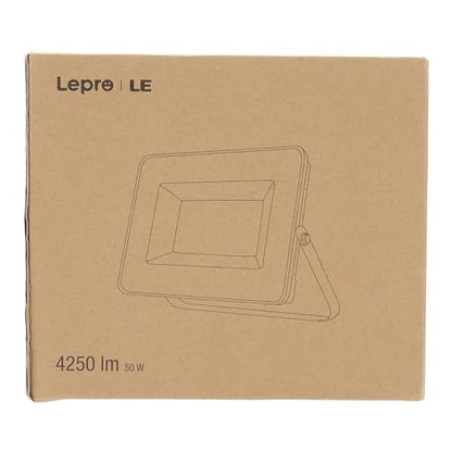 Lepro 50W Led Floodlight Outdoor, 5000lm LED Security Lights, 350W Incandescent Lamp Equivalent, Waterproof IP65, Daylight White Outdoor Lights for Garden Backyard [Without Sensor]