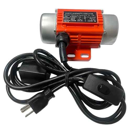 Concrete Vibrator Vibration Motor Single Phase AC 110V 3600RPM Vibrating Motor With Power Plug for Shaker Table (30 Watts)