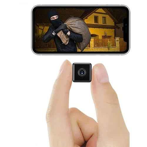 Mini Indoor Wireless WiFi Camera Small Home Security Cameras 1080P Small Outdoor Camara Micro Cam Pet Dog House Security Cams Room Cams No Need WiFi Cam Compatible with Android