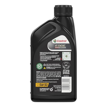 Castrol EDGE High Mileage 5W-30 Advanced Full Synthetic Motor Oil, 1 Quart