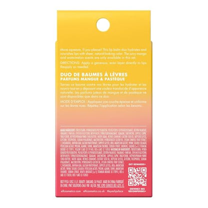 e.l.f. Squeeze Me More Lip Balm Duo, Moisturizing Balm For A Sheer Tint Of Color, Made With Hyaluronic Acid, Vegan & Cruelty-Free, Cherry & Bubblegum