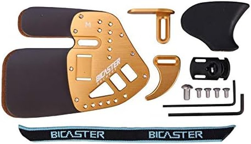 Archery Finger Tab - Genuine Leather & Aluminum Adjustable Guard | Protective Gear for Recurve Bow