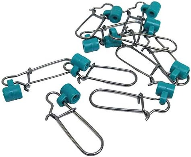 Fishing Line Sinker Slides - High Strength Stainless Steel Duo Lock Snaps | 25/50/100 PCS Tackle Kit