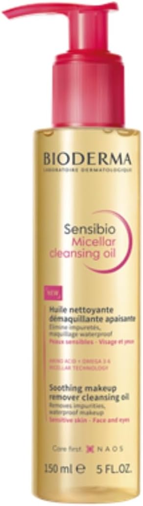 BIODERMA Sensibio Micellar Cleansing Oil - Nourishing Face Cleanser for Sensitive Skin, 150ml