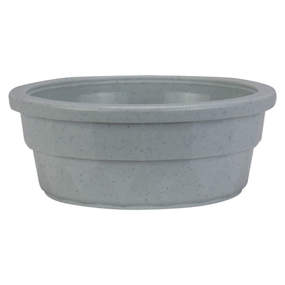 Van Ness Pets Crock Style Heavyweight Medium Bowl, 20 Ounce Food And Water Dish For Cats And Dogs, Greystone