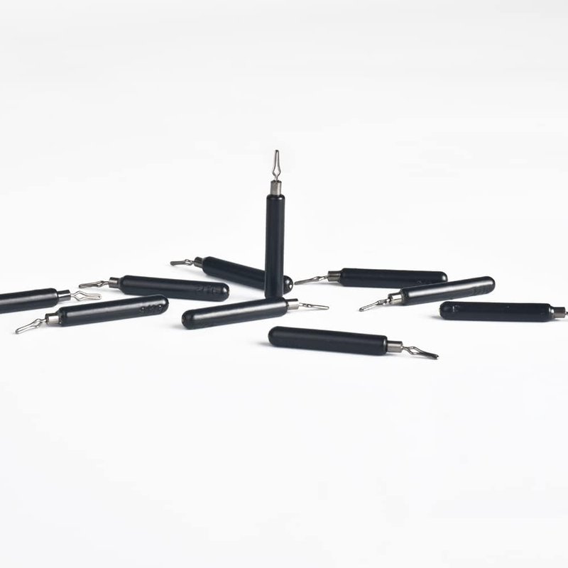 Tungsten Drop Shot Weights - 10 Pack with Quick-Change 360° Rotating Clip | 3 Colors, 10 Sizes, 1/16oz-1oz