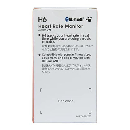 COOSPO H6 Heart Rate Monitor Chest Strap,Bluetooth ANT+ HRM,for Running Cycling Gym Sports