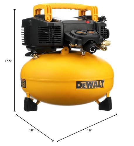 DEWALT Pancake Air Compressor, 6 Gallon, 165 PSI (DWFP55126)