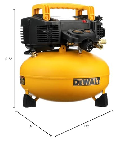 DEWALT Pancake Air Compressor, 6 Gallon, 165 PSI (DWFP55126)
