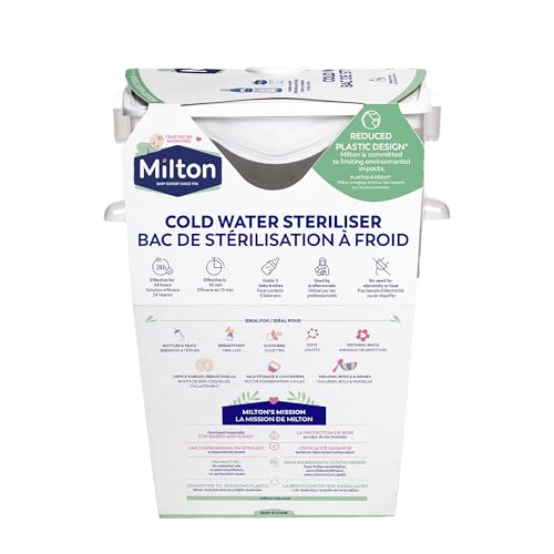 Milton Cold Water Steriliser (White), Packaging may vary