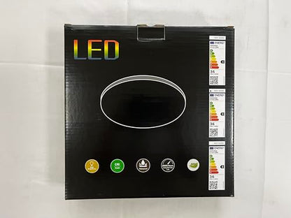 ASHUAQI Gold LED Ceiling Light, 36W 4000K Natural White Bathroom Lights, 3240LM Round Bright Ceiling Lights for Kitchen, Bedroom, Hallway, Utility Room, Laundry, Toilet, Porch, Ø23 CM