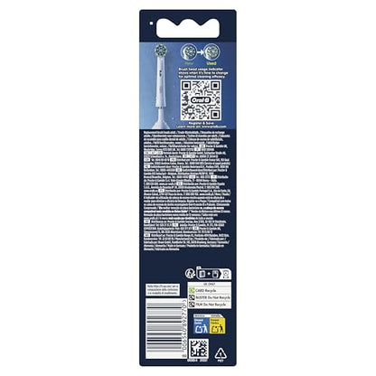 Oral-B Pro Cross Action Electric Toothbrush Head, Oral B Electric Toothbrush Heads, X-Shape and Angled Bristles for Deeper Plaque Removal, Pack of 8 Toothbrush Heads, Oral B Replacement Heads, White