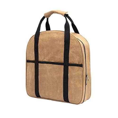 Denifiter Waxed Canvas Cable Bag, Multifunctional Repair Bag Heavy Duty Tool Bag, Waterproof (Khaki)